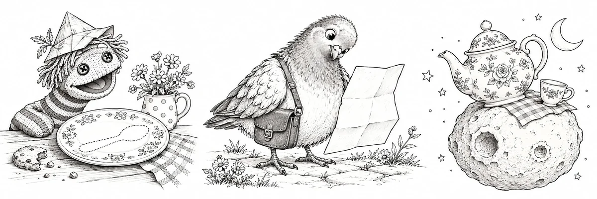 A sock puppet, a letter and other playful story starters.