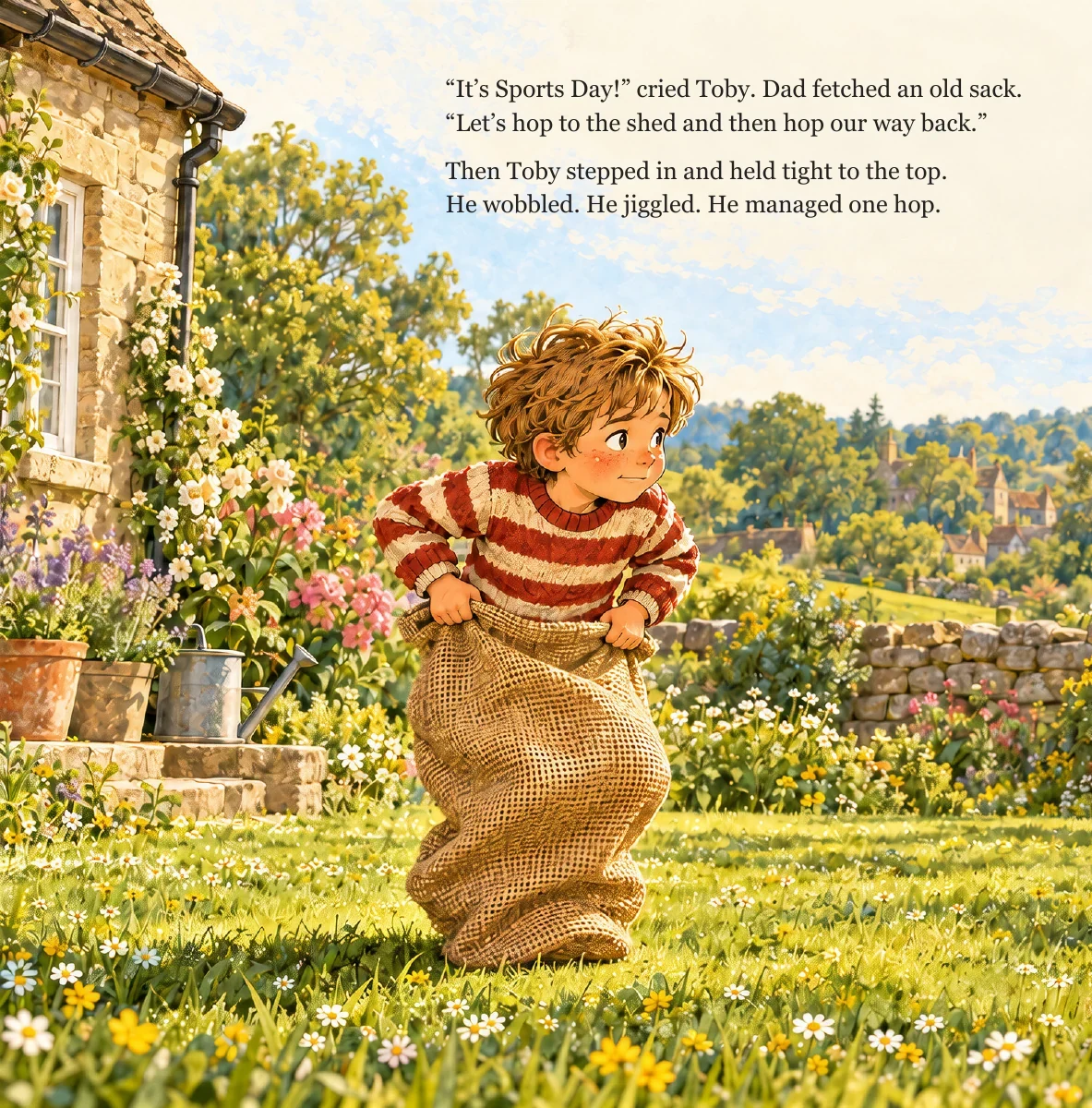 Opening excerpt from The Race Without a Finish. Choose “Read the words” above for larger text.