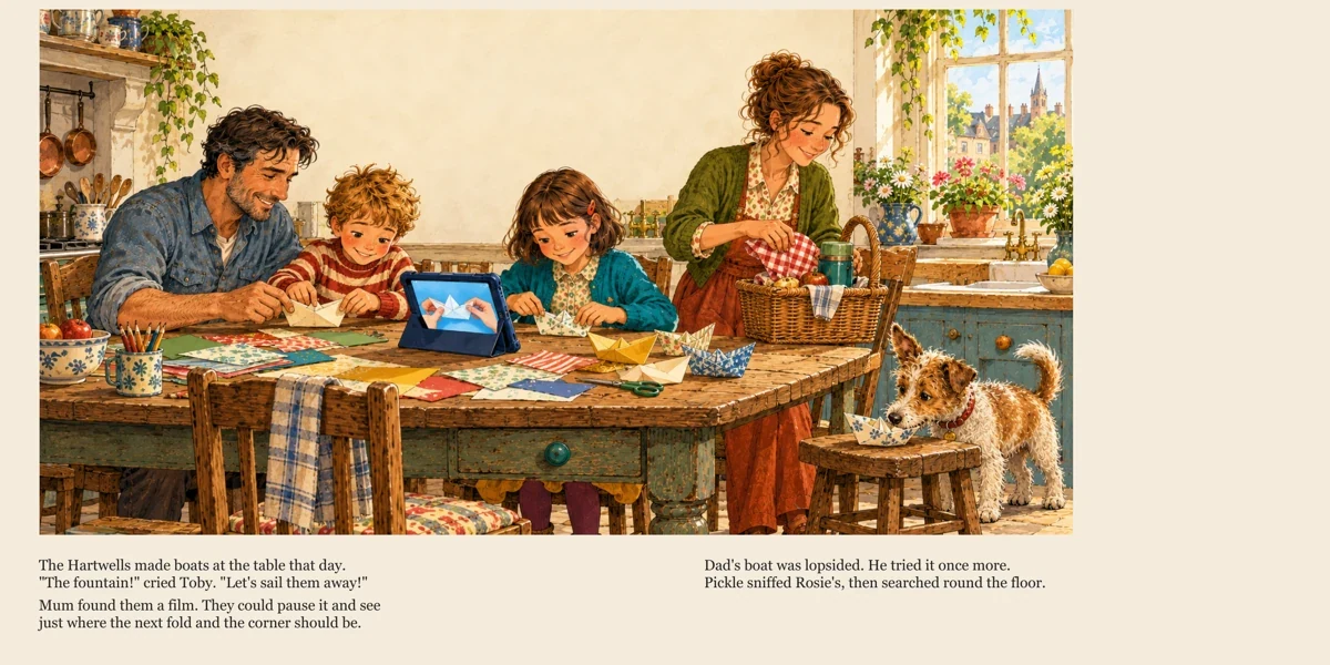 Opening excerpt from The Screen That Shouted. Choose “Read the words” above for larger text.
